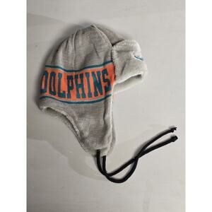 Miami Dolphins New Era Trapper Winter Hat – Gray Fleece OSFM